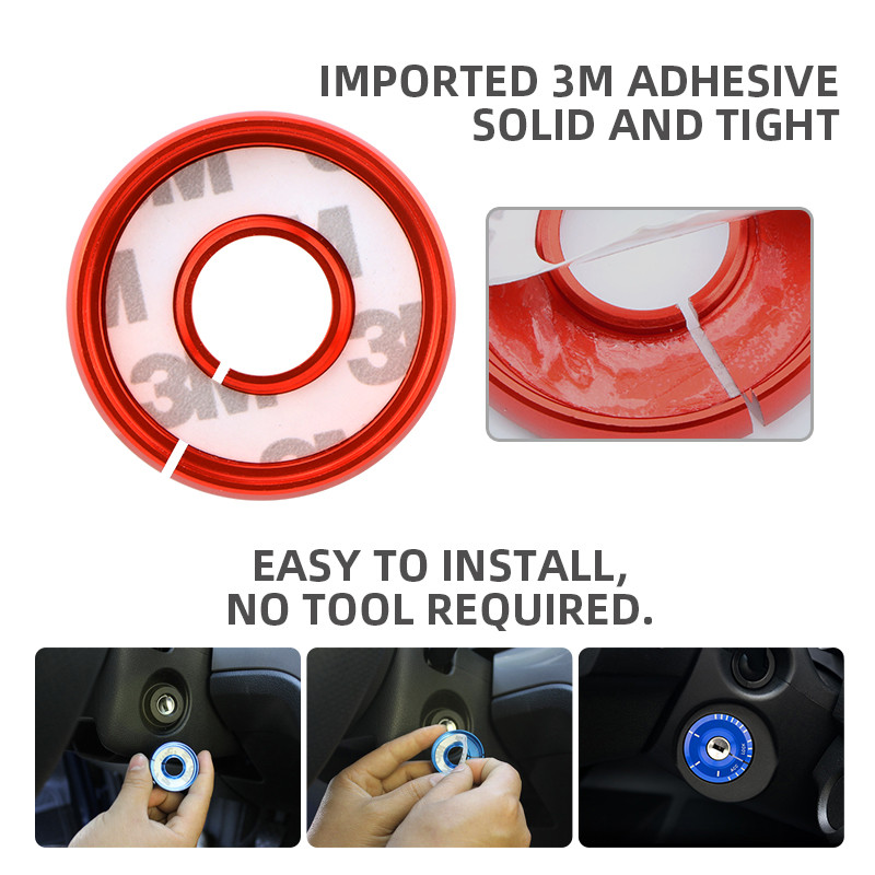 UUS auto mootori käivitus süüte kate Styling Ringhole Kleebis Lisatarvikute ümbris Volkswagen VW Scirocco CC GOLF 7 Golf 6 MK6 jaoks