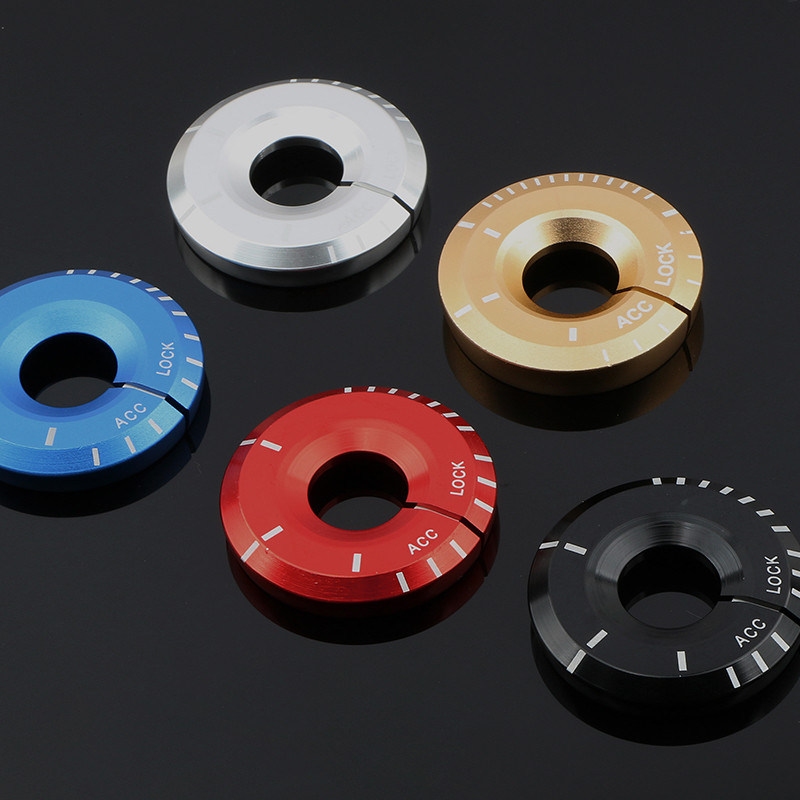 UUS auto mootori käivitus süüte kate Styling Ringhole Kleebis Lisatarvikute ümbris Volkswagen VW Scirocco CC GOLF 7 Golf 6 MK6 jaoks