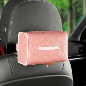 Universal Car Tissue Box Microfiber Δερμάτινο Θήκη θήκης χαρτιού υγείας αυτοκινήτου Θήκη χαρτοπετσέτας Disperser Θήκη αυτοκινήτου Αξεσουάρ αυτοκινήτου