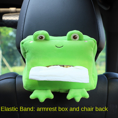 Car Tissue Box Χαριτωμένα βελούδινα ζώα Θήκη χαρτιού χαρτοπετσέτας Φορητό συρταρωτό κουτί Styling αυτοκινήτου Πολυλειτουργικές προμήθειες αυτοκινήτου Γυναικεία