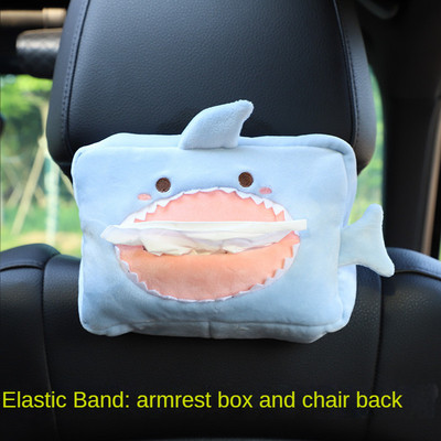 Car Tissue Box Χαριτωμένα βελούδινα ζώα Θήκη χαρτιού χαρτοπετσέτας Φορητό συρταρωτό κουτί Styling αυτοκινήτου Πολυλειτουργικές προμήθειες αυτοκινήτου Γυναικεία