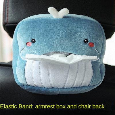 Car Tissue Box Χαριτωμένα βελούδινα ζώα Θήκη χαρτιού χαρτοπετσέτας Φορητό συρταρωτό κουτί Styling αυτοκινήτου Πολυλειτουργικές προμήθειες αυτοκινήτου Γυναικεία