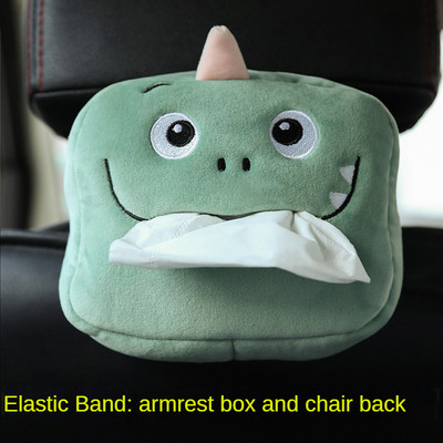 Car Tissue Box Χαριτωμένα βελούδινα ζώα Θήκη χαρτιού χαρτοπετσέτας Φορητό συρταρωτό κουτί Styling αυτοκινήτου Πολυλειτουργικές προμήθειες αυτοκινήτου Γυναικεία