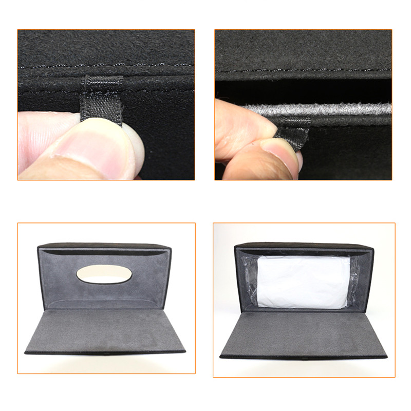 Μαύρο δημιουργικό flip Tissue Box Χάρτινα κουτιά αυτοκινήτου για BMW Audi Mercedes-Benz Smart Mini Cooper Εσωτερικά αξεσουάρ Opel Volkswagen