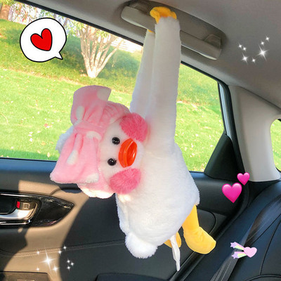 Κουτί τσάντας χαρτομάντηλου αυτοκινήτου αντλώντας πλάτη καθίσματος αυτοκινήτου κρεμασμένο κουτί υποβραχιόνιου δημιουργικό καρτούν χαριτωμένο δίχτυ κόκκινο προμήθειες εσωτερικού αυτοκινήτου