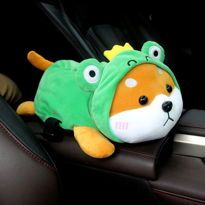 Κουτί τσάντας χαρτομάντηλου αυτοκινήτου αντλώντας πλάτη καθίσματος αυτοκινήτου κρεμασμένο κουτί υποβραχιόνιου δημιουργικό καρτούν χαριτωμένο δίχτυ κόκκινο προμήθειες εσωτερικού αυτοκινήτου