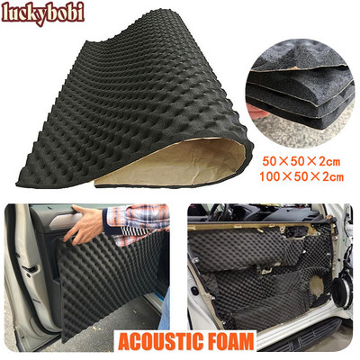 Auto Studio Sound Acoustic Absorption Car Heatproof Wave Foam Deadener Car Soundproof Cotton Insulation Mat Car Accessories