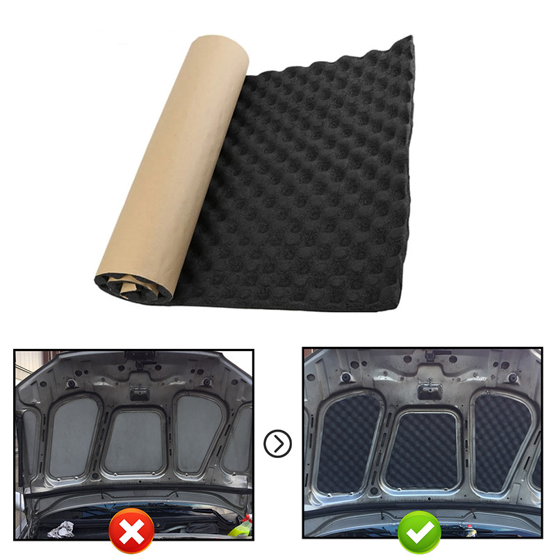 „Auto Studio“ garso akustinės sugerties automobilio karščiui atsparus bangų putų slopintuvas Automobilio garsui nepralaidus medvilninis izoliacinis kilimėlis Automobilių priedai
