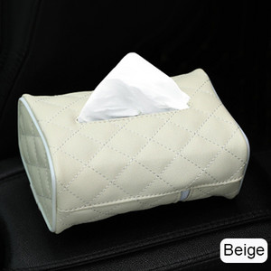 Μαύρο χαρτομάντιλο κουτιά με χαρτοπετσέτες μιας χρήσης Tissue boxes Car Accessories Tissue Bag Organizer Διακόσμηση αυτοκινήτου Auto Storage