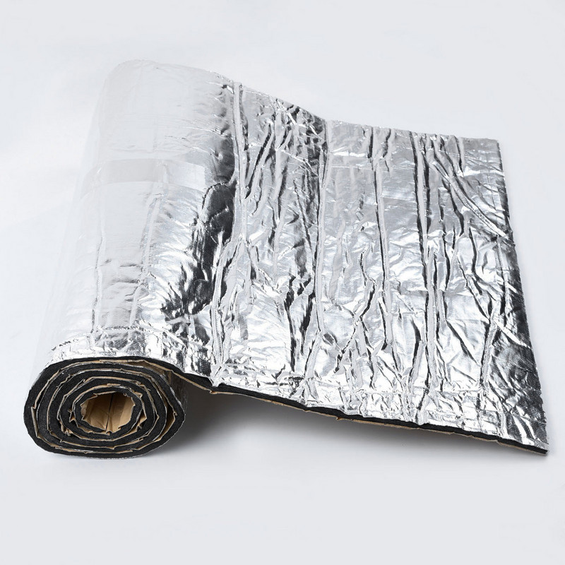 50*200CM 5/10mm folie de aluminiu amortizor de sunet covoraș de izolare zgomot scut termic izolație mașină spumă amortizantă bumbac sunet