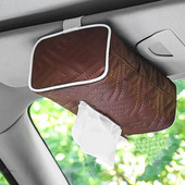1 τμχ Car Tissue Bag Organizer Strap Κρεμαστός Τύπος Δερμάτινο κουτί θήκης χαρτοπετσέτας για υποβραχιόνιο αυτοκινήτου με πλάτη καθίσματος Αξεσουάρ αυτοκινήτου