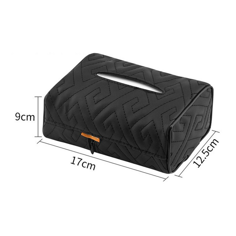 1 τμχ Car Tissue Bag Organizer Strap Κρεμαστός Τύπος Δερμάτινο κουτί θήκης χαρτοπετσέτας για υποβραχιόνιο αυτοκινήτου με πλάτη καθίσματος Αξεσουάρ αυτοκινήτου
