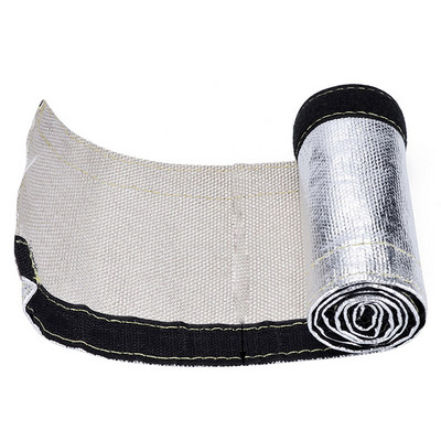 Scut termic metalic de 2M Manșon termic de foc izolat Furtun de sârmă înfășurare Tub de țesut Capac de protecție 30mm/20mm Pad izolator fonic