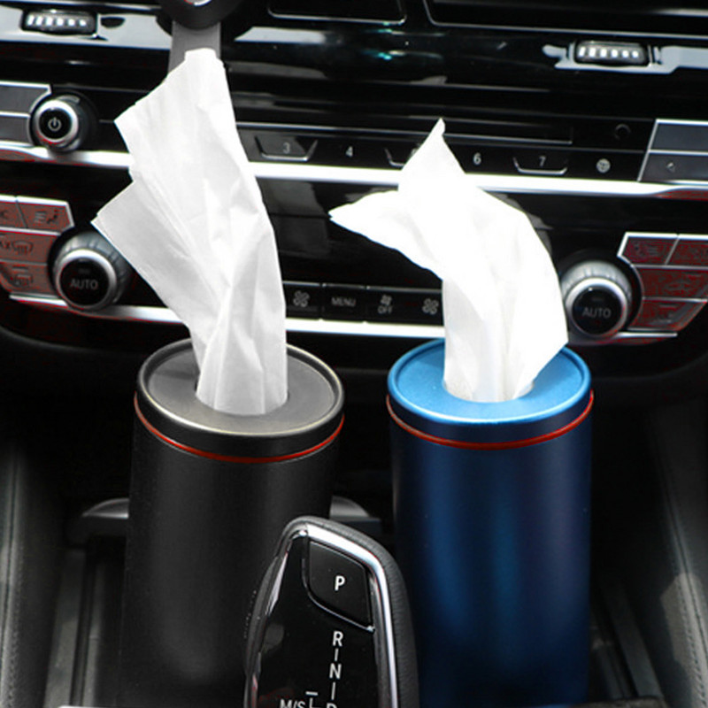 Kreativni automobilski držač kutije za maramice Držač čaša od matirane aluminijske legure Držač papirnatih ručnika Dodaci za interijer automobila