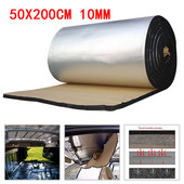50x200mm 5/10/mm για Car Acoustic thermal Sound Deadener Mat Noise Soundproofing Bonnet Deadening for Hood for Wall