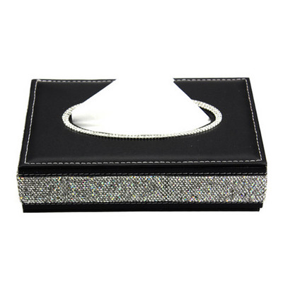 Σετ πετσετών αποθήκευσης Car Tissue Box Σετ πετσετών μπάνιου Auto Room Sun Visor Θήκη πετσετοκιβωτίων PU Δερμάτινο χαρτομάντηλο με πολυτελές κάλυμμα