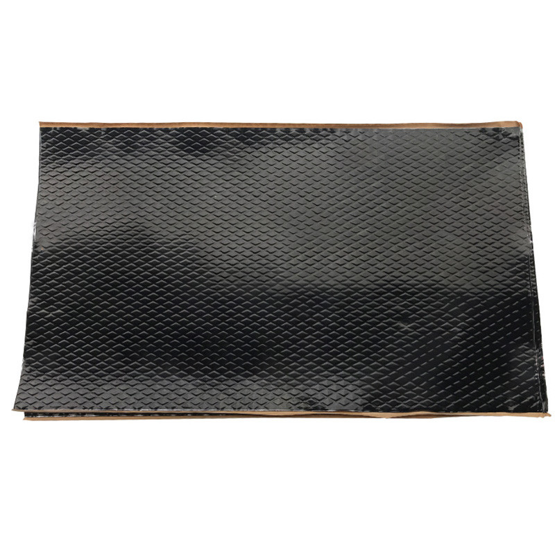 Ηχομονωτική πλάκα θερμότητας αυτοκινήτου 400mm*230mm*2mm Άγευστη κουκούλα από καουτσούκ βουτυλίου Βαμβακερή αυτοκόλλητη κουκούλα κινητήρα