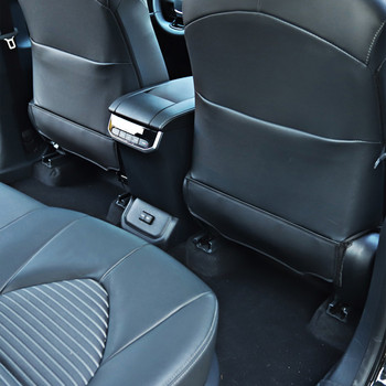 Кожена облегалка на седалката за кола Подлакътник Кутия Защитно покритие Деца Бебешки подложки, устойчиви на ритници за Toyota Highlander XU70 Kluger 2020-2022 2023