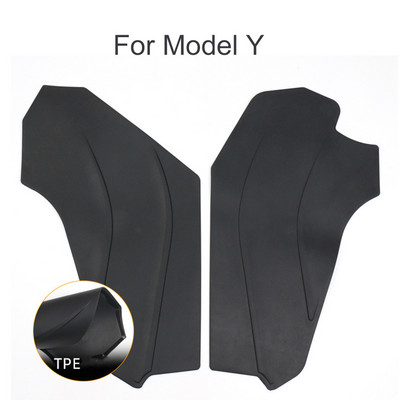 Skirta Tesla Model 3/Y Centrinio valdymo šoninio bloko TPE nuo smūgio trinkelės Visiškai uždarytas apsauginis skydelis Centrinis valdymo šoninis skydelis