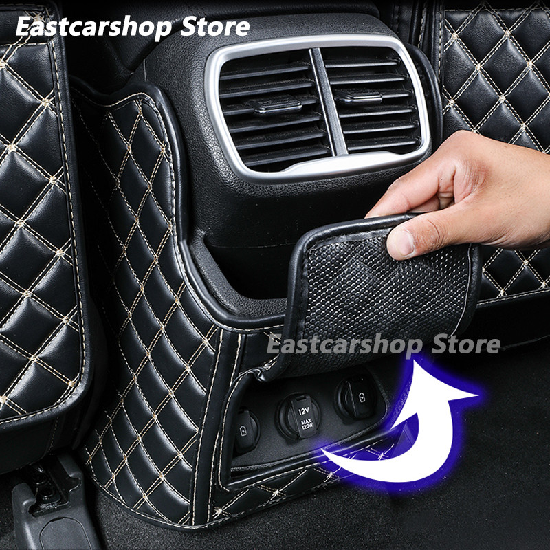 Hyundai Santa FE 2021 2020 2019 2022 autole kõikehõlmav, nahast tagaistme kaitse, põrutusvastane kaitsematt, autotarvikud