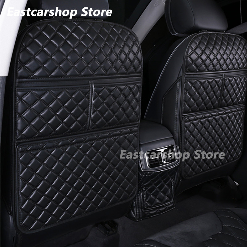 Hyundai Santa FE 2021 2020 2019 2022 autole kõikehõlmav, nahast tagaistme kaitse, põrutusvastane kaitsematt, autotarvikud