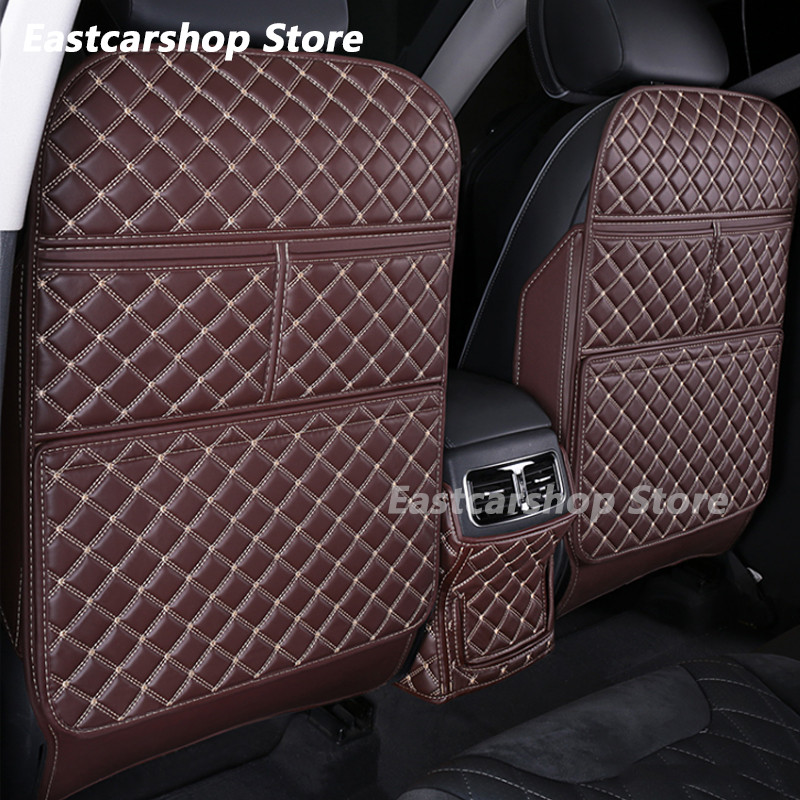 Hyundai Santa FE 2021 2020 2019 2022 autole kõikehõlmav, nahast tagaistme kaitse, põrutusvastane kaitsematt, autotarvikud