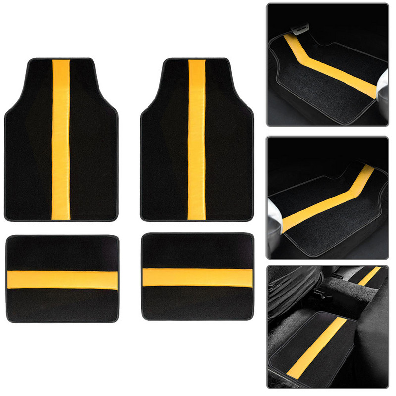 Πατάκια αυτοκινήτου Universal για PEUGEOT 206CC 207CC 208 301 307SW 308GT 405 406 407 408 508SW 607 Αξεσουάρ εσωτερικού χώρου με στυλ αυτοκινήτου