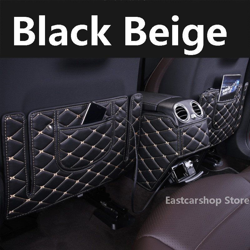 Skirta Mercedes Benz E-Class W213 automobilio galinės sėdynės atmušimui atspariam sėdynės dangtelio nugaros porankio apsaugos kilimėliui 2019 2018 2017 2016 m.