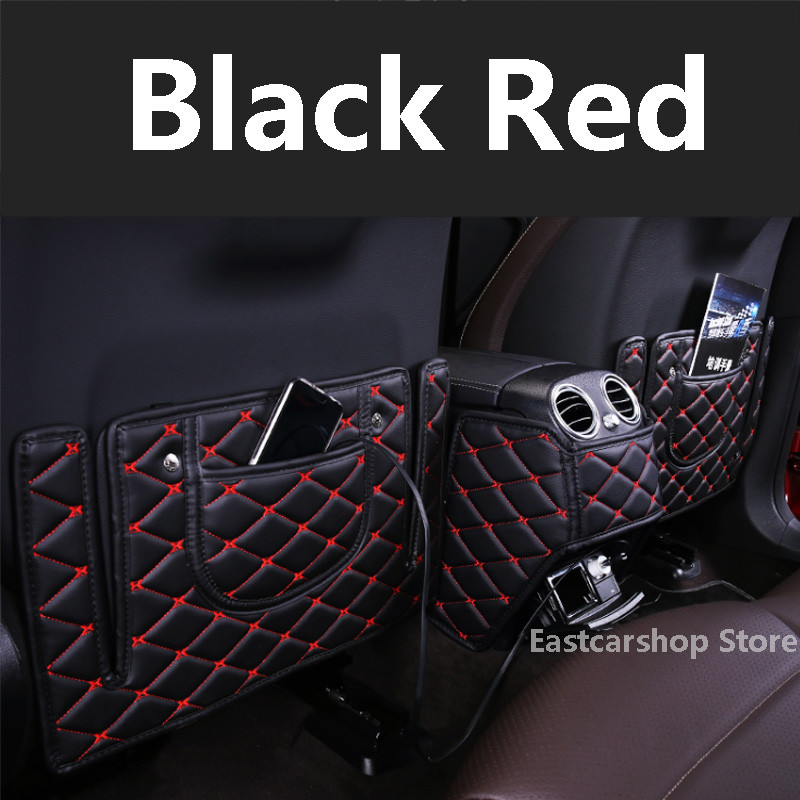 Skirta Mercedes Benz E-Class W213 automobilio galinės sėdynės atmušimui atspariam sėdynės dangtelio nugaros porankio apsaugos kilimėliui 2019 2018 2017 2016 m.