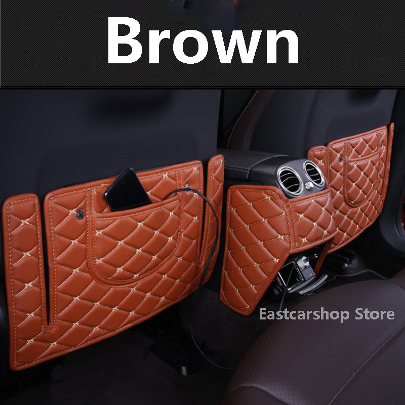 Skirta Mercedes Benz E-Class W213 automobilio galinės sėdynės atmušimui atspariam sėdynės dangtelio nugaros porankio apsaugos kilimėliui 2019 2018 2017 2016 m.