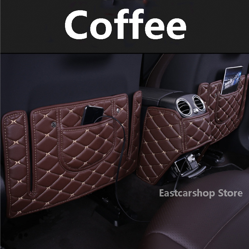 Skirta Mercedes Benz E-Class W213 automobilio galinės sėdynės atmušimui atspariam sėdynės dangtelio nugaros porankio apsaugos kilimėliui 2019 2018 2017 2016 m.