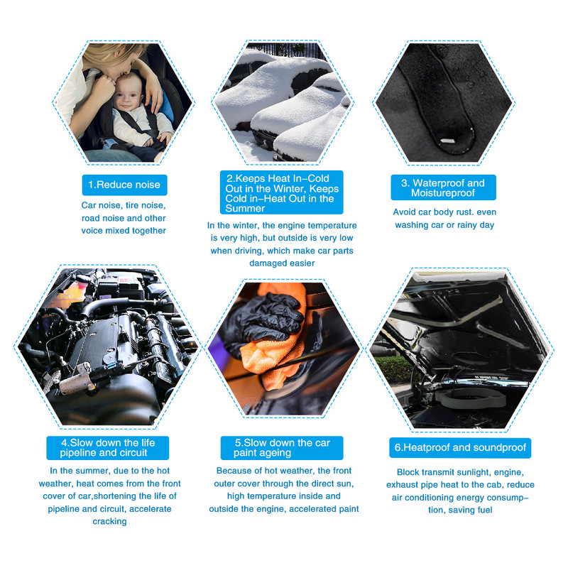 50*100/300/500CM 100/300*100cm studijinis garso akustinės sugerties automobilio garsui nepralaidus putplasčio šilumos izoliacijos kilimėlis