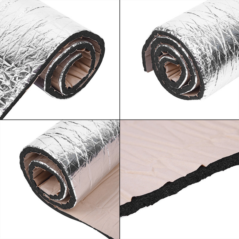 1 Ρολό 40x100cm 10mm/5mm Ηχομόνωση Αυτοκινήτου Καθαρισμός Φορτηγό Αυτοκινήτου Αντιθορυβικό Ηχομόνωση Βαμβακερό αφρός κλειστής κυψέλης