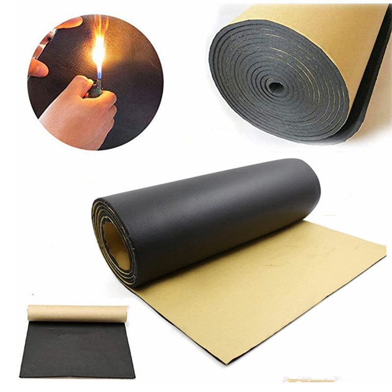 9 buc. Amortizor de zgomot auto auto izolator de zgomot Camion anti-zgomot izolare fonică din bumbac covoraș de spumă cu celule termice, rezistent la apă