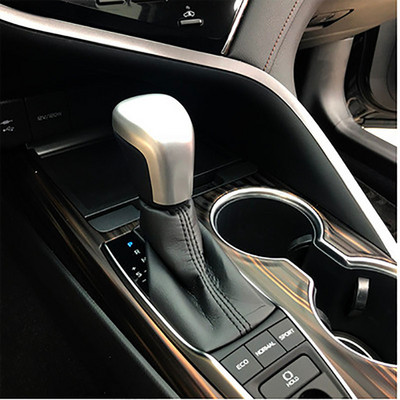 Sport stílusú, szénszálas nyomtatású, automatikus sebességváltó gomb burkolatának burkolata Toyota Camry 2018-2020 Avalon Corolla ferdehátú 2019 2020 típushoz