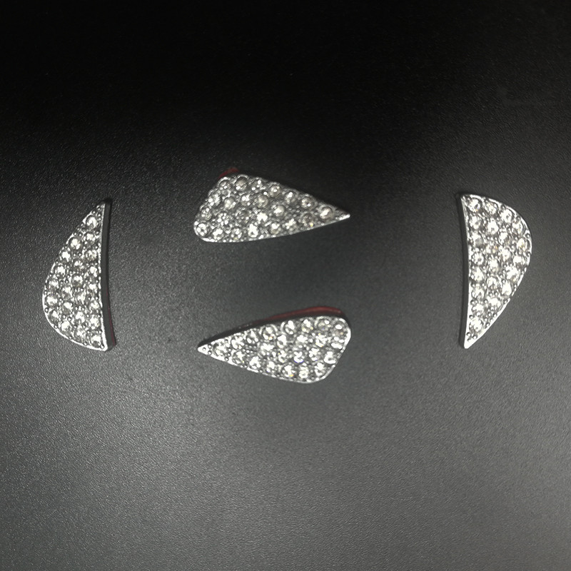 1 бр. Лого на волана на автомобила Кристали Аксесоари за декоративни пръстени с диаманти Волан Искрящ интериорен стайлинг на автомобила