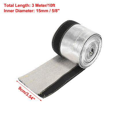 Toplinski štit rukav Izolator Žica Mug Wrap Loom Tube Metalni toplinski štit Izolirani vodovi za gorivo Zaštita od topline Dodaci za automobil
