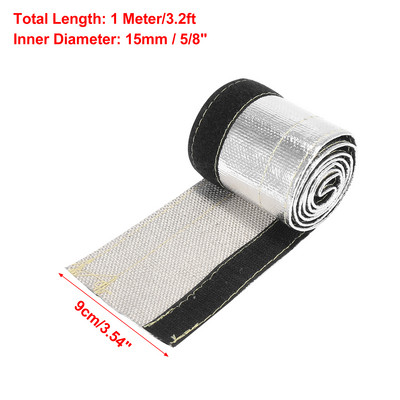 Toplinski štit rukav Izolator Žica Mug Wrap Loom Tube Metalni toplinski štit Izolirani vodovi za gorivo Zaštita od topline Dodaci za automobil