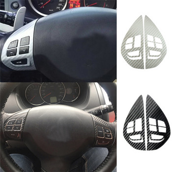 Κουμπί ηχητικού Cruise Control Κουμπί διακόπτη τιμονιού Διακοσμητικό κάλυμμα αυτοκόλλητου για Mitsubishi ASX Lancer Outlander RVR Pajero Sport