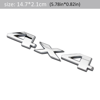 1PC Auto Car 3D Metal Αυτοκόλλητο 4WD 4X4 Για Honda Civic Accord Fit Subaru Impreza Forester XV Nissan Qashqai Juke Tiida