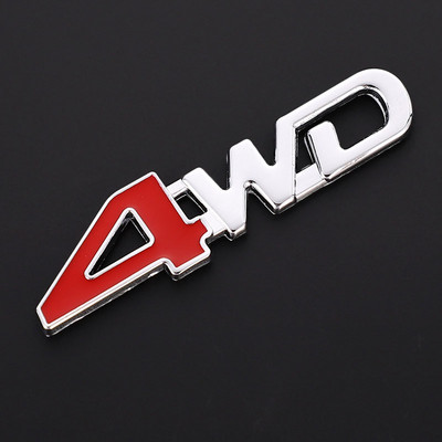 1PC Auto Car 3D Metal Αυτοκόλλητο 4WD 4X4 Για Honda Civic Accord Fit Subaru Impreza Forester XV Nissan Qashqai Juke Tiida