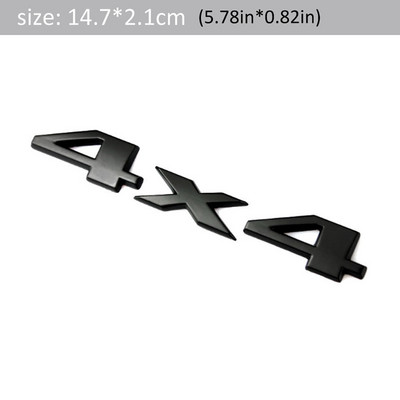 1PC Auto Car 3D Metal Αυτοκόλλητο 4WD 4X4 Για Honda Civic Accord Fit Subaru Impreza Forester XV Nissan Qashqai Juke Tiida