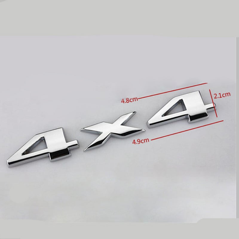 1PC Auto Autocolant 3D Metal 4WD 4X4 pentru Honda Civic Accord Fit Subaru Impreza Forester XV Nissan Qashqai Juke Tiida