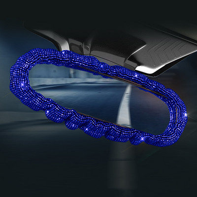 Crystal Diamond Belső Dekorációk Kiegészítők Lányoknak Női Tissue Doboz Autóhorgok Kézifék hajtómű burkolat Kék karfa doboz szőnyeg