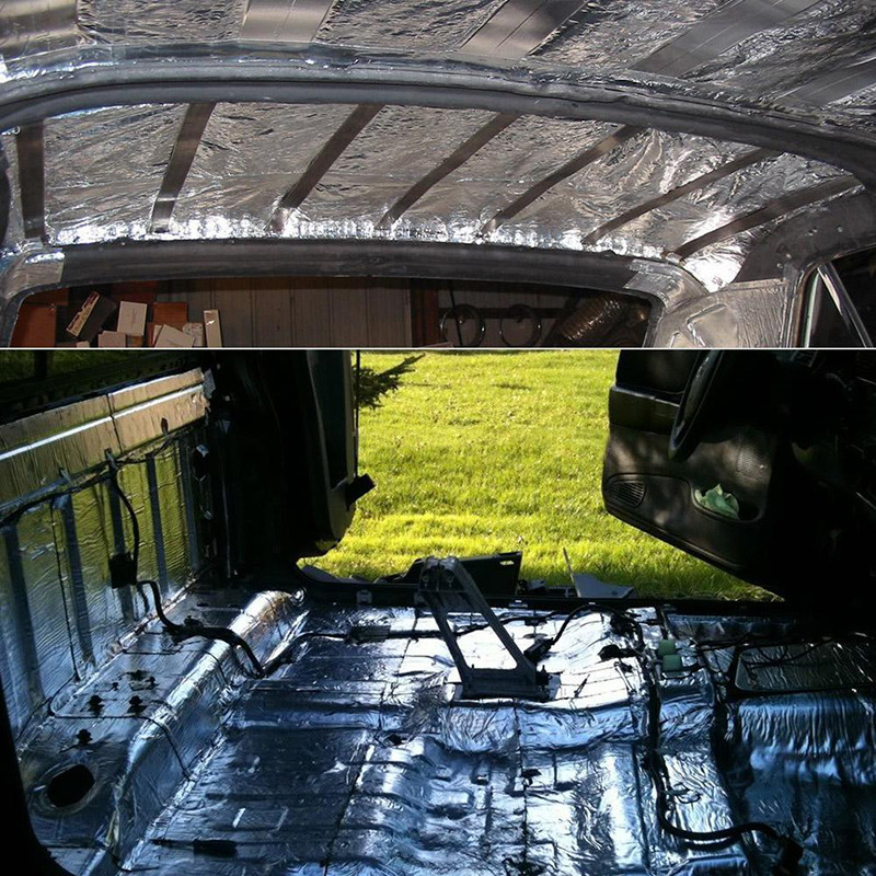 6mm/10mm autórádió sztereó zajszigetelés hangszigetelő csillapító párna szőnyeg 50*200cm pad mélynyomó zajszigetelés hangszigetelő