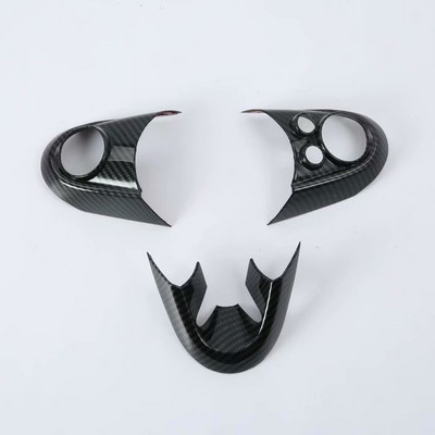 3 bucăți din fibră de carbon acoperire volan pentru BMW MINI Cooper F54 F55 F56 F57 F60 acoperire volan accesorii auto
