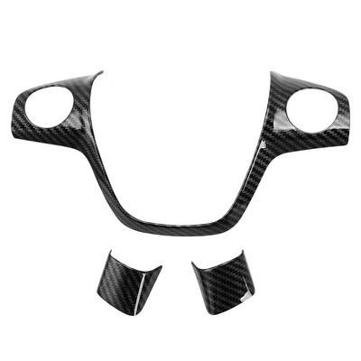 Decorarea volanului auto ABS din fibră de carbon pentru Ford FOCUS 3 MK3 (2012-2017) KUGA 2013-2015, stil auto