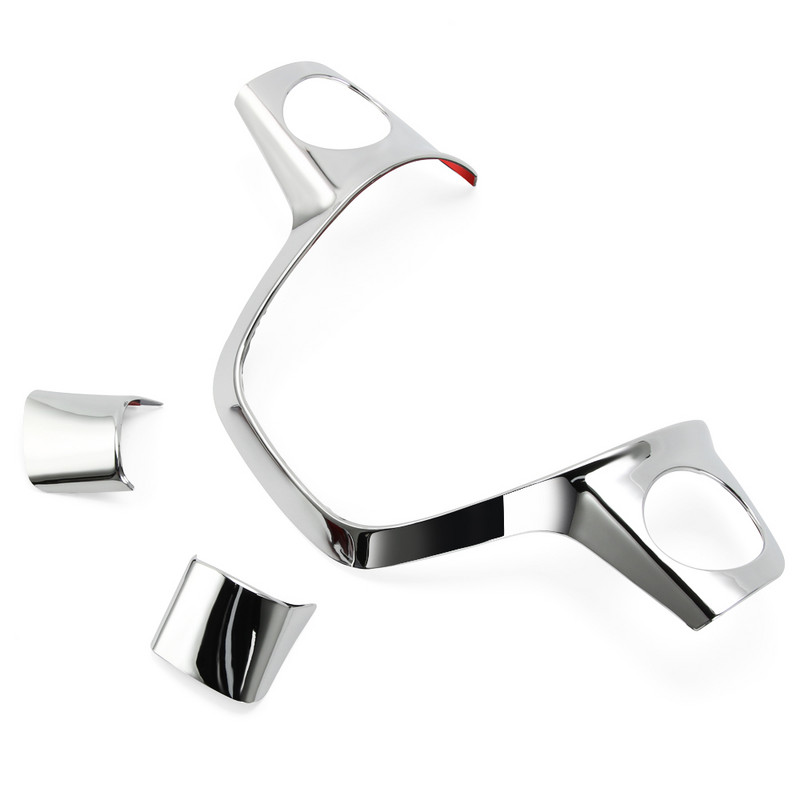 Decorarea volanului auto ABS din fibră de carbon pentru Ford FOCUS 3 MK3 (2012-2017) KUGA 2013-2015, stil auto