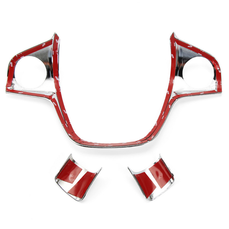 Decorarea volanului auto ABS din fibră de carbon pentru Ford FOCUS 3 MK3 (2012-2017) KUGA 2013-2015, stil auto