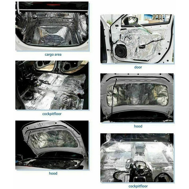 10 buc 5mm mașină, camion, firewall, covoraș de izolare fonică, izolație fonică, tampoane de izolare termică, universale